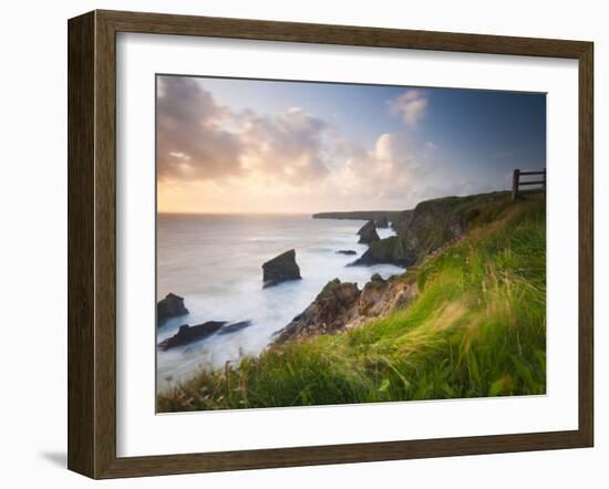 England, Cornwall, Bedruthan Steps or Carnewas, UK-Alan Copson-Framed Photographic Print