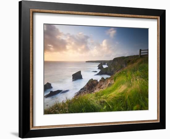 England, Cornwall, Bedruthan Steps or Carnewas, UK-Alan Copson-Framed Photographic Print