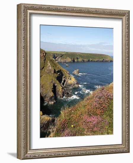 England, Cornwall; Hell's Mouth on the Wild Stretch of Coast Between Portreath and Hayle-Will Gray-Framed Photographic Print