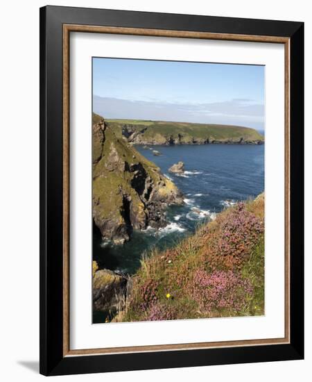 England, Cornwall; Hell's Mouth on the Wild Stretch of Coast Between Portreath and Hayle-Will Gray-Framed Photographic Print
