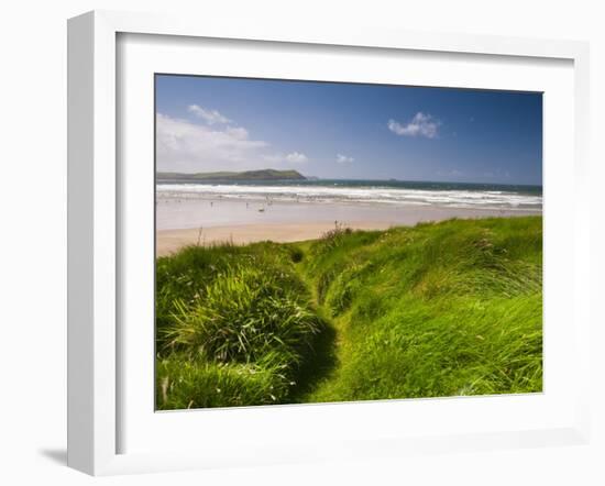 England, Cornwall, Polzeath Beach, UK-Alan Copson-Framed Photographic Print