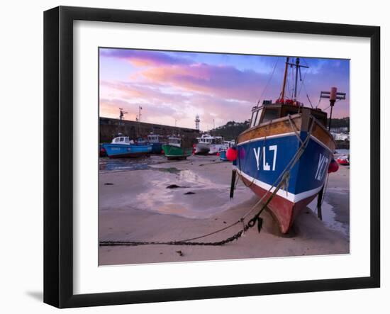 England, Cornwall, St Ives Harbour, UK-Alan Copson-Framed Photographic Print