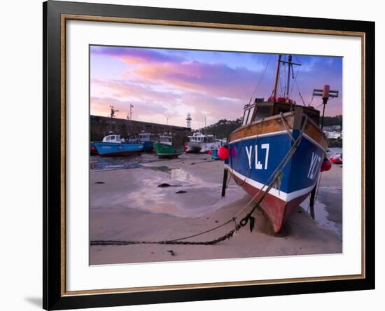 England, Cornwall, St Ives Harbour, UK-Alan Copson-Framed Photographic Print