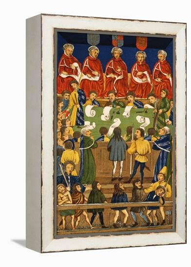 England: Court, 15Th Century-null-Framed Premier Image Canvas