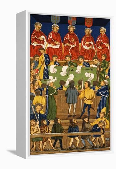 England: Court, 15Th Century-null-Framed Premier Image Canvas