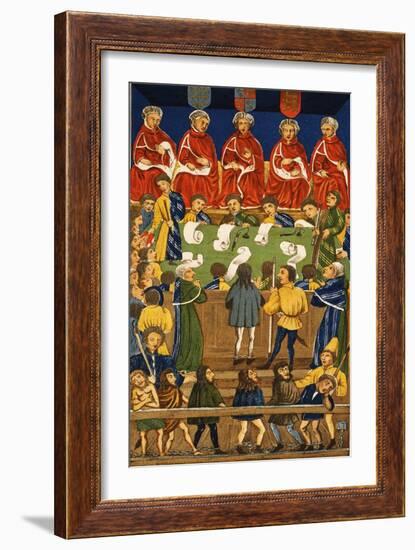 England: Court, 15Th Century-null-Framed Giclee Print