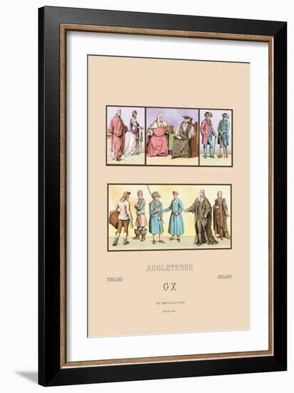 England, Dignitaries of Chelsea and Greenwich-Racinet-Framed Art Print