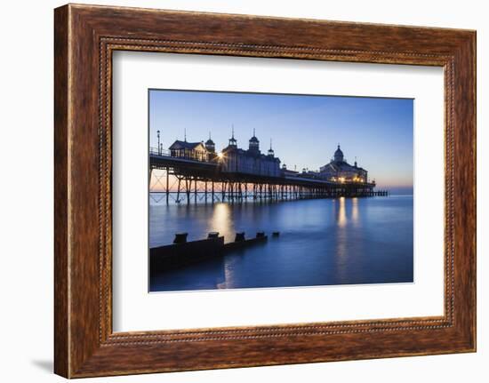 England, East Sussex, Eastbourne, Eastbourne Pier at Dawn-Steve Vidler-Framed Photographic Print