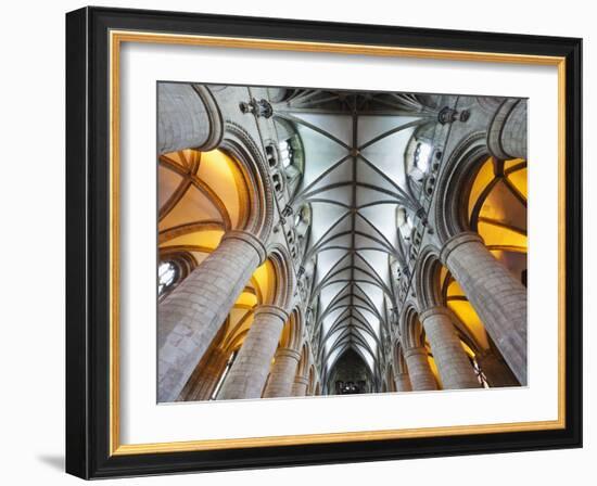 England, Gloucestershire, Gloucester, Gloucester Cathedral-Steve Vidler-Framed Photographic Print