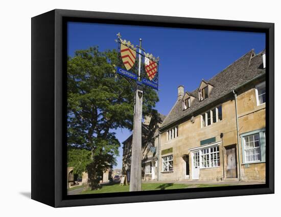 England, Gloustershire, Cotswolds, Chipping Campden, Heraldic Town Sign-Steve Vidler-Framed Premier Image Canvas