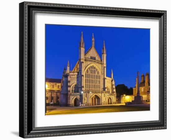 England, Hampshire, Winchester, Winchester Cathedral-Steve Vidler-Framed Photographic Print