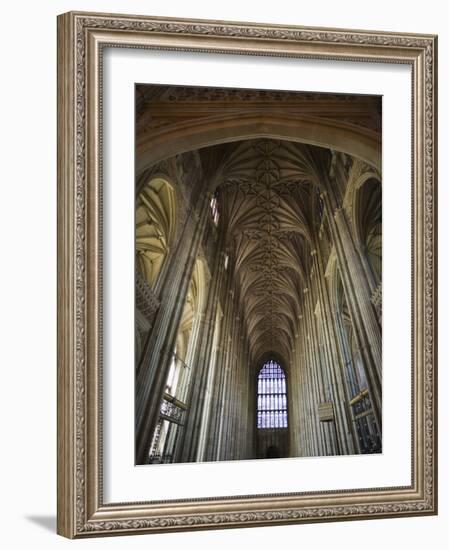 England, Kent, Canterbury, Interior of Canterbury Cathedral-Steve Vidler-Framed Photographic Print