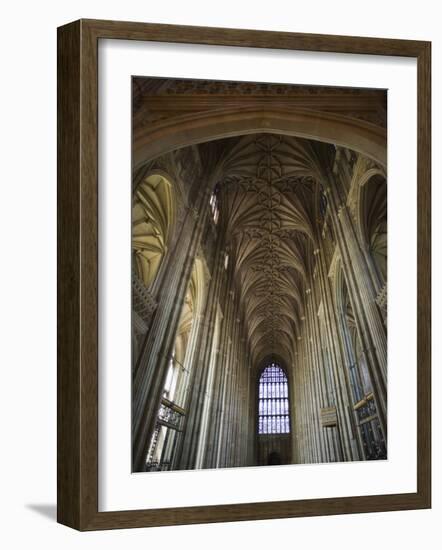 England, Kent, Canterbury, Interior of Canterbury Cathedral-Steve Vidler-Framed Photographic Print