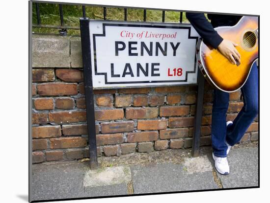 England, Liverpool, Penny Lane, Immortalized by Paul Mccartney-Carlos Sanchez Pereyra-Mounted Photographic Print