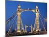 England, London, Chelsea, Albert Bridge-Steve Vidler-Mounted Photographic Print