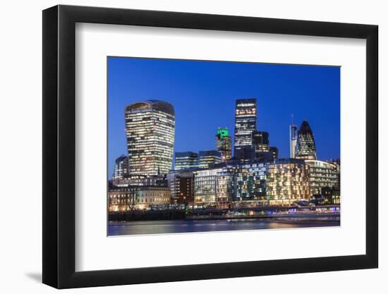 England, London, City Skyline-Steve Vidler-Framed Photographic Print