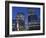 England, London, Docklands, Canary Wharf, Office Buildings at Night-Steve Vidler-Framed Photographic Print