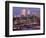 England, London, Docklands, Canary Wharf Skyline-Steve Vidler-Framed Photographic Print