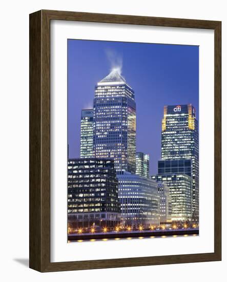 England, London, Docklands, Canary Wharf-Steve Vidler-Framed Photographic Print