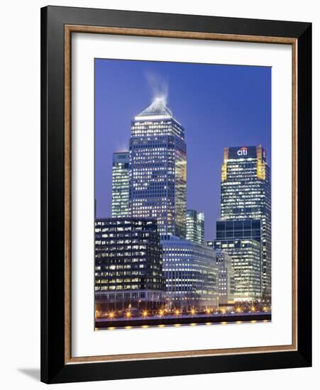 England, London, Docklands, Canary Wharf-Steve Vidler-Framed Photographic Print