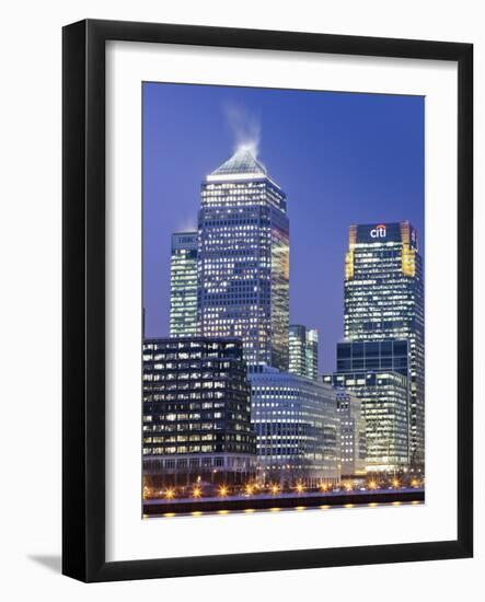 England, London, Docklands, Canary Wharf-Steve Vidler-Framed Photographic Print