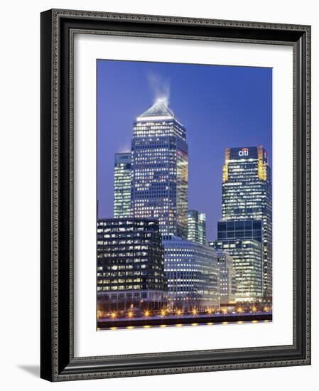 England, London, Docklands, Canary Wharf-Steve Vidler-Framed Photographic Print