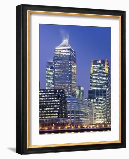 England, London, Docklands, Canary Wharf-Steve Vidler-Framed Photographic Print