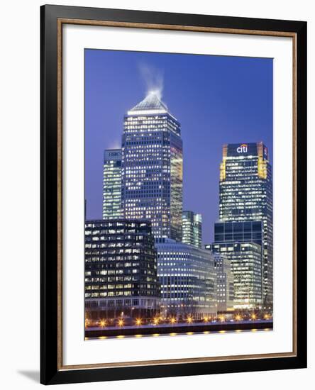 England, London, Docklands, Canary Wharf-Steve Vidler-Framed Photographic Print