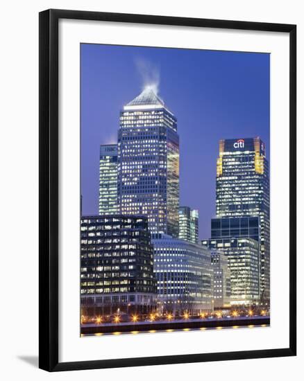 England, London, Docklands, Canary Wharf-Steve Vidler-Framed Photographic Print