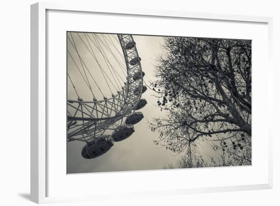 England, London, London Eye, Morning-Walter Bibikow-Framed Photographic Print