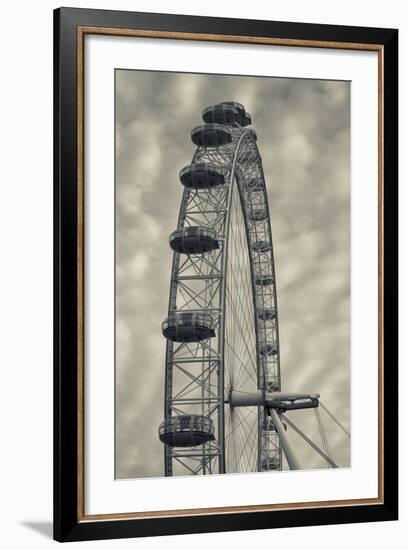 England, London, London Eye, Morning-Walter Bibikow-Framed Photographic Print