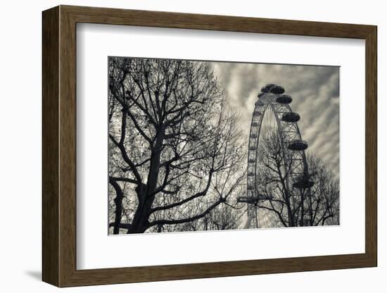England, London, London Eye, Morning-Walter Bibikow-Framed Photographic Print