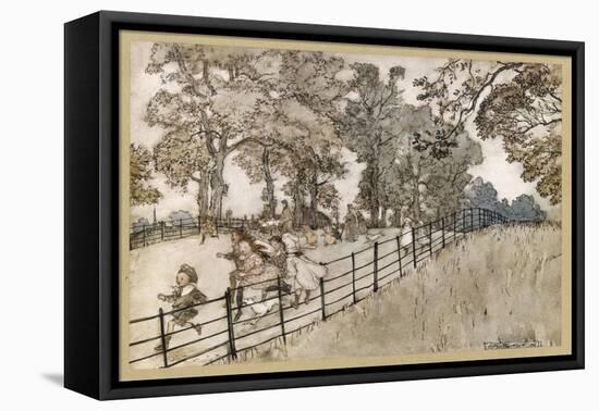 England, London, Parks-Arthur Rackham-Framed Stretched Canvas