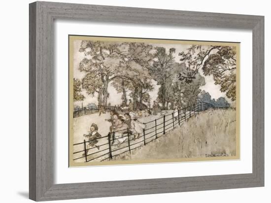 England, London, Parks-Arthur Rackham-Framed Art Print