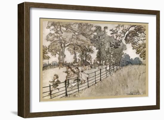 England, London, Parks-Arthur Rackham-Framed Art Print