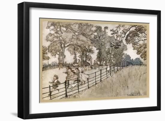 England, London, Parks-Arthur Rackham-Framed Art Print