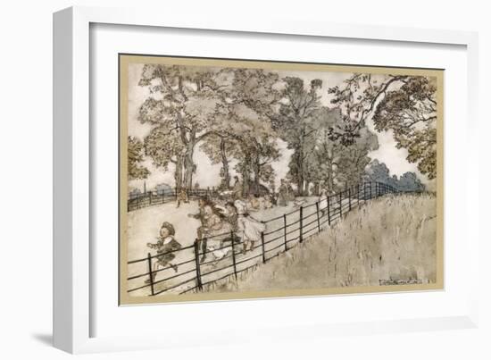 England, London, Parks-Arthur Rackham-Framed Art Print