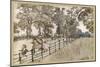 England, London, Parks-Arthur Rackham-Mounted Art Print