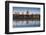 England, London, Reflection in Puddle, Near Millennium Bridge, Dawn-Walter Bibikow-Framed Photographic Print