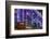 England, London, Soho, Oxford Street, Christmas Decorations and Bus-Walter Bibikow-Framed Photographic Print