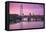 England, London, Southbank, the London Eye, Sunrise-Walter Bibikow-Framed Premier Image Canvas