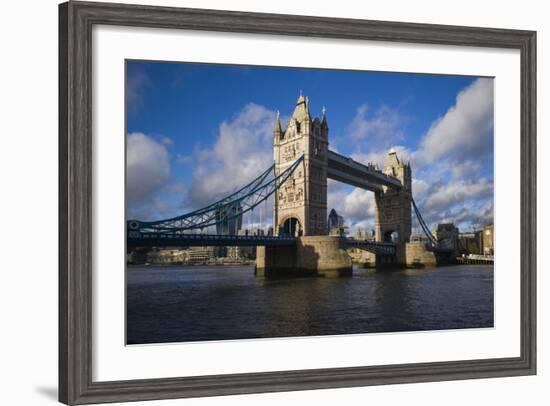 England, London, Tower Bridge, Late Afternoon-Walter Bibikow-Framed Photographic Print