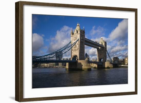 England, London, Tower Bridge, Late Afternoon-Walter Bibikow-Framed Photographic Print