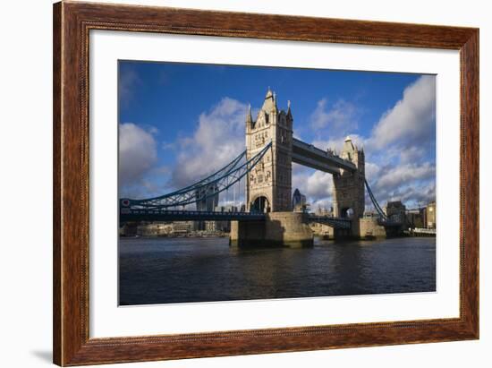 England, London, Tower Bridge, Late Afternoon-Walter Bibikow-Framed Photographic Print