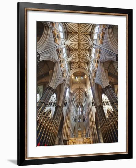 England, London, Westminster, Westminster Abbey, Interior View-Steve Vidler-Framed Photographic Print