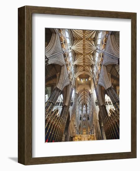 England, London, Westminster, Westminster Abbey, Interior View-Steve Vidler-Framed Photographic Print