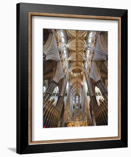 England, London, Westminster, Westminster Abbey, Interior View-Steve Vidler-Framed Photographic Print