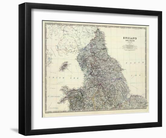 England, North Wales, c.1861-Alexander Keith Johnston-Framed Art Print