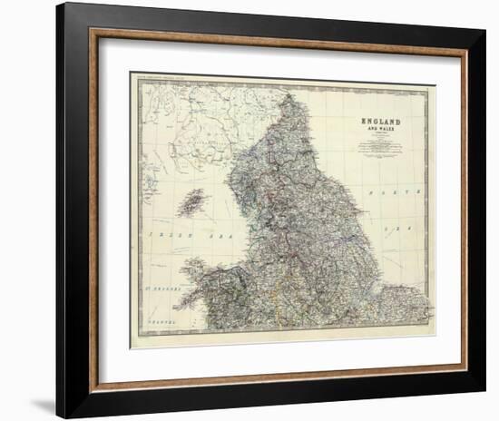 England, North Wales, c.1861-Alexander Keith Johnston-Framed Art Print