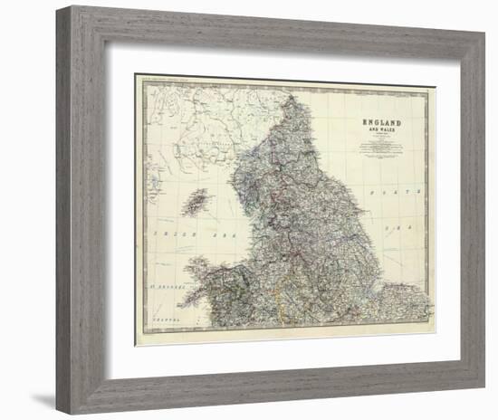 England, North Wales, c.1861-Alexander Keith Johnston-Framed Art Print